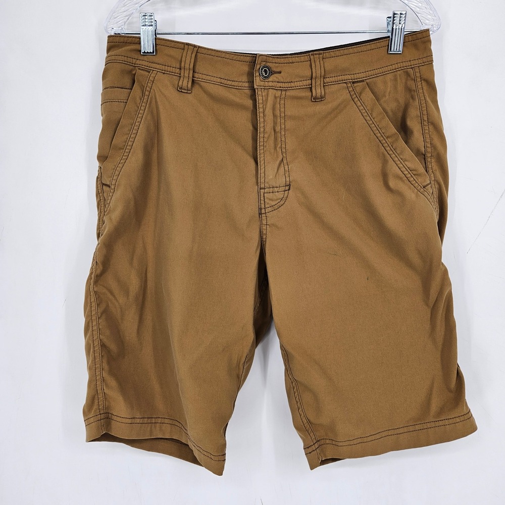 PrAna Shorts Mens 32 Cargo Brown Stretch Casual Outdoors Hiking Utility Pockets